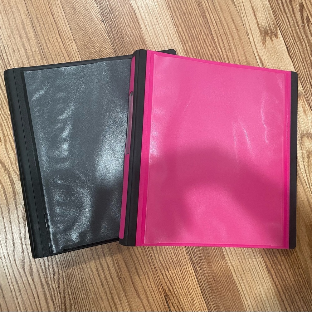 Set of 2 1Inch Bunders with assorted file folders